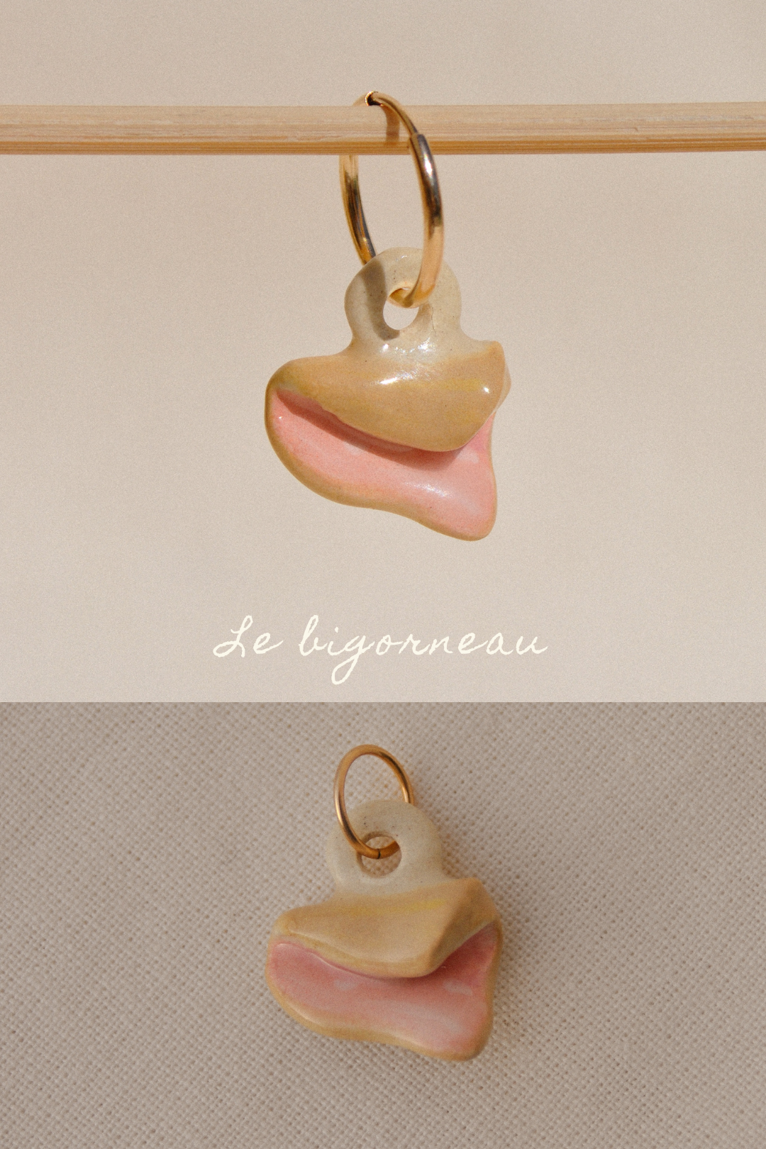 Dessine-moi un souvenir - Pendentif ou Monoboucle d'oreille - Pièces uniques