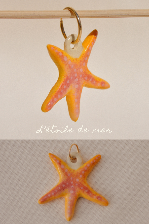 Dessine-moi un souvenir - Pendentif ou Monoboucle d'oreille - Pièces uniques