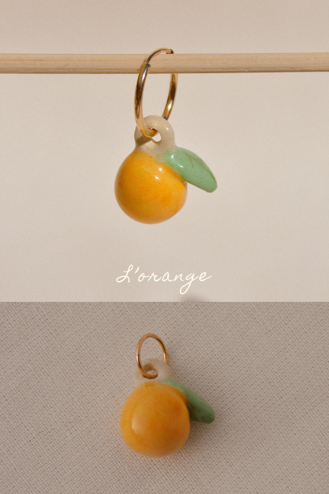 Dessine-moi un souvenir - Pendentif ou Monoboucle d'oreille - Pièces uniques