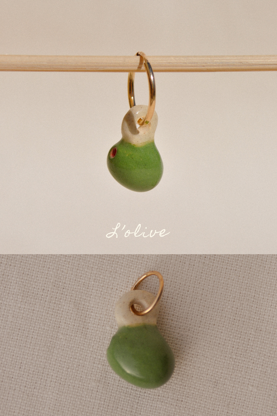 Dessine-moi un souvenir - Pendentif ou Monoboucle d'oreille - Pièces uniques