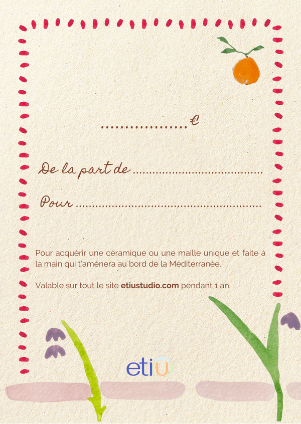 Carte cadeau Etiu