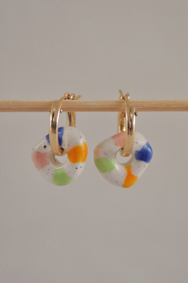 Peladilla mini rayée - Boucles d'oreilles ou Pampille